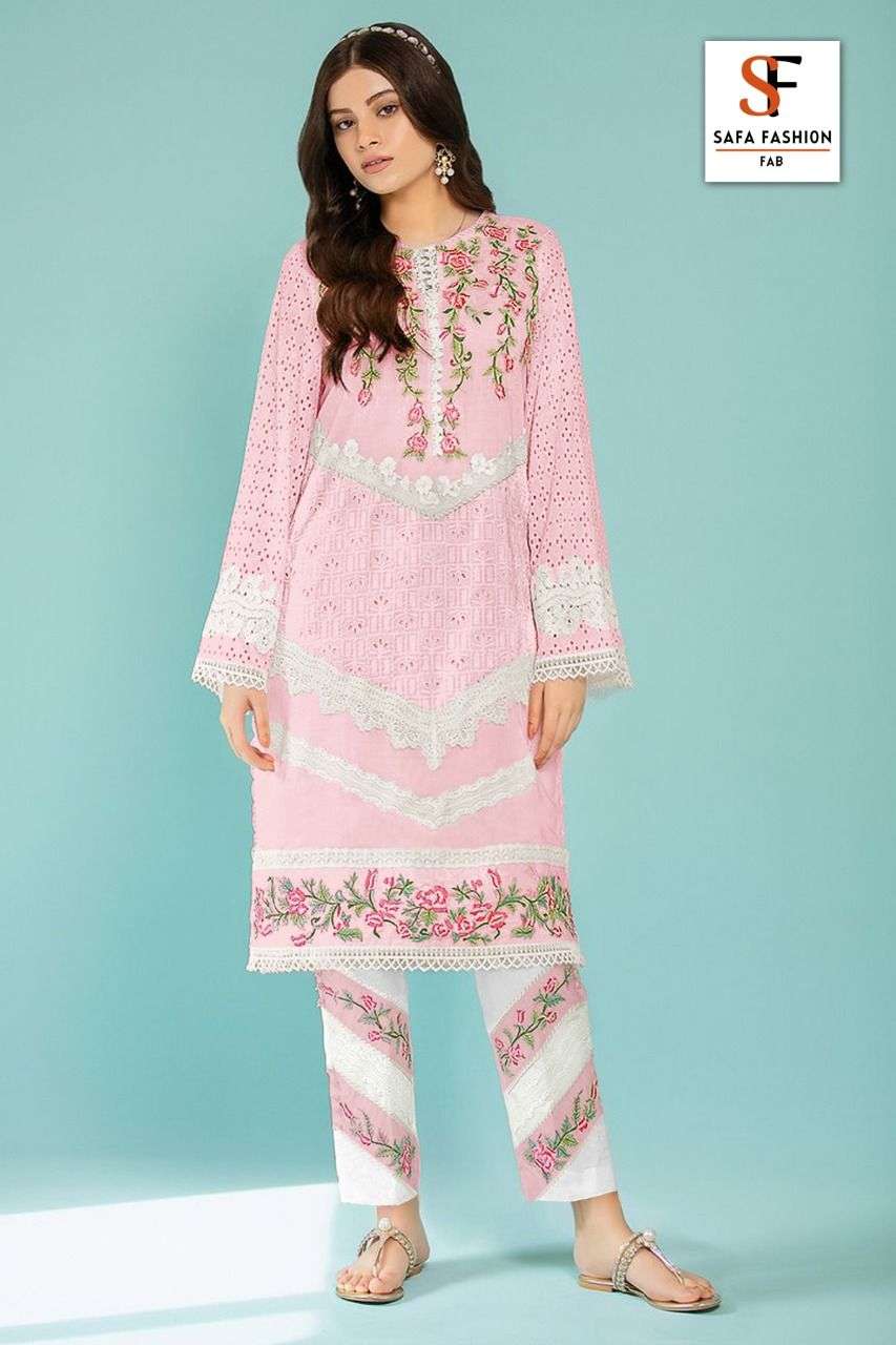 LUXURY FORMALS BY SANA FASHION 01 TO 04 SERIES STYLISH FANCY BEAUTIFUL COLORFUL CASUAL WEAR & ETHNIC WEAR PURE COTTON KURTIS WITH BOTTOM AT WHOLESALE PRICE